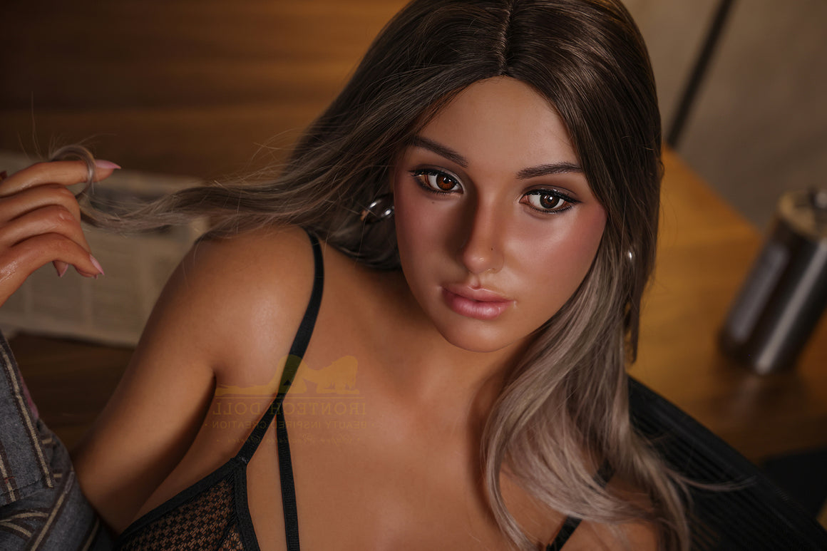 Us In Stock 164cm 5ft5 Big Boobs F Cup Silicone Sex Doll S17 Luna Dark Tanned - Torso Irontech