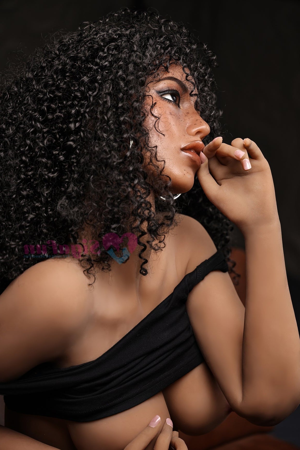 Us In Stock 163cm 5ft4 C Cup Silicone Head Sex Doll Sg4 Delia Dark Tanned - C-cup Torso Sigafun