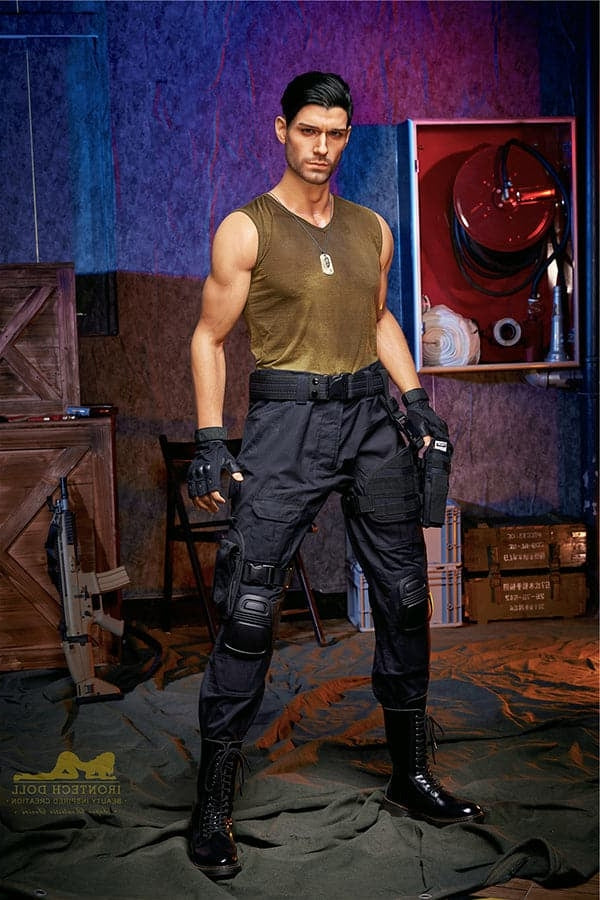 176cm Drew Mature Muscular Male Full Silicone Sex Doll - Irontech