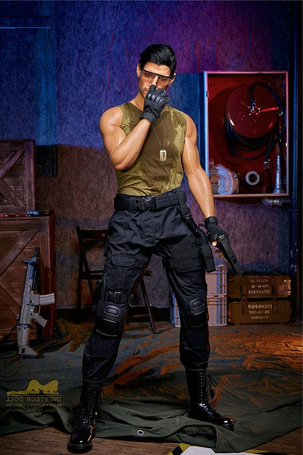 176cm Drew Mature Muscular Male Full Silicone Sex Doll - Irontech