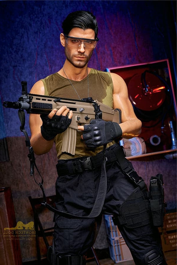 176cm Drew Mature Muscular Male Full Silicone Sex Doll - Irontech