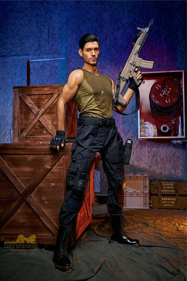 176cm Drew Mature Muscular Male Full Silicone Sex Doll - Irontech