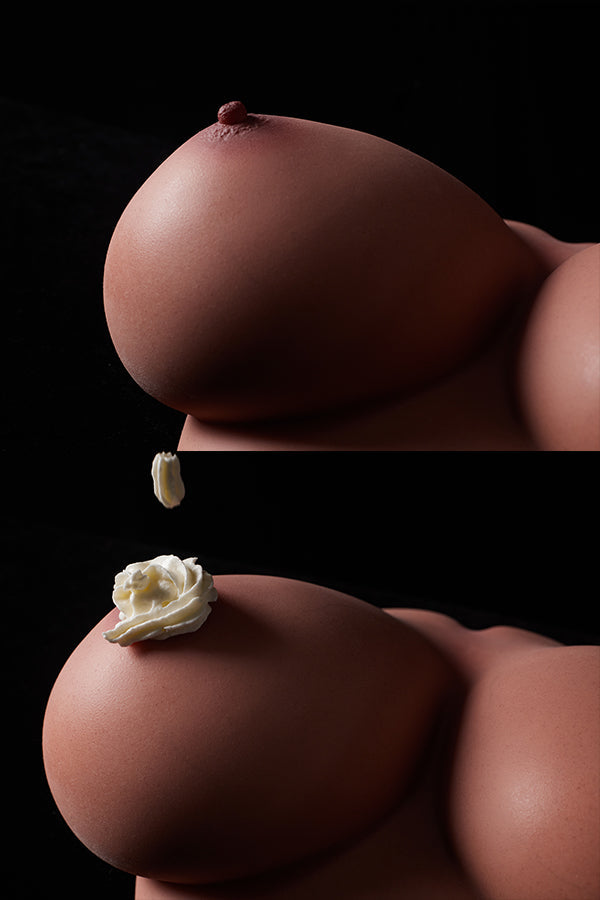 ⭐️CLM Pro⭐️Mammary Intercourse Sex Toy Si #B-86 Black Silicone Climax Doll