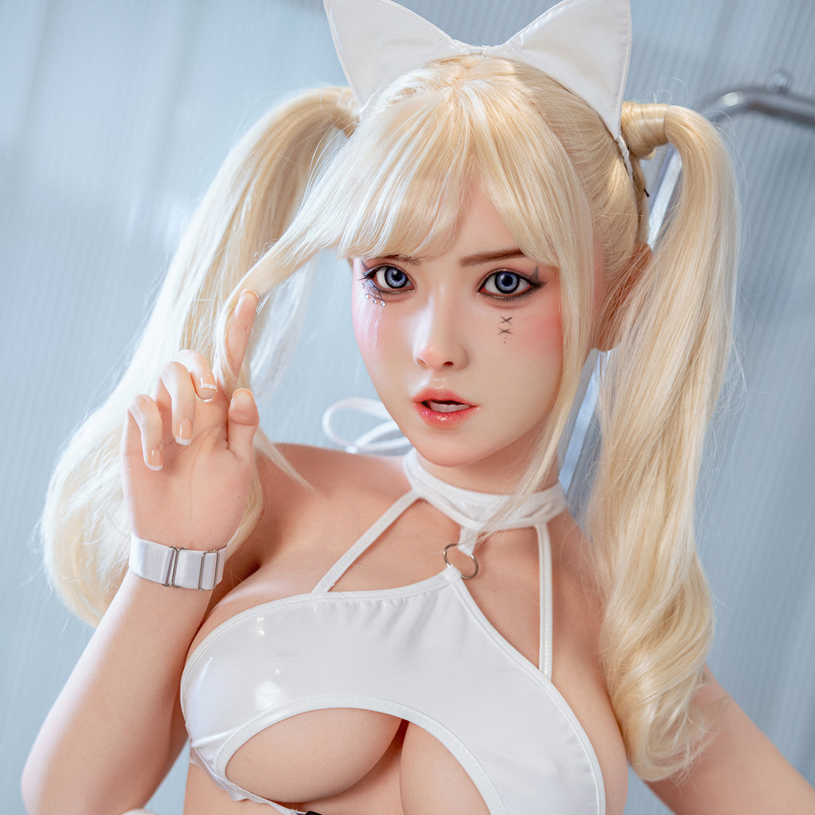 164cm/5ft5 F-cup Blonde Silicone Sex Doll – M39 SY