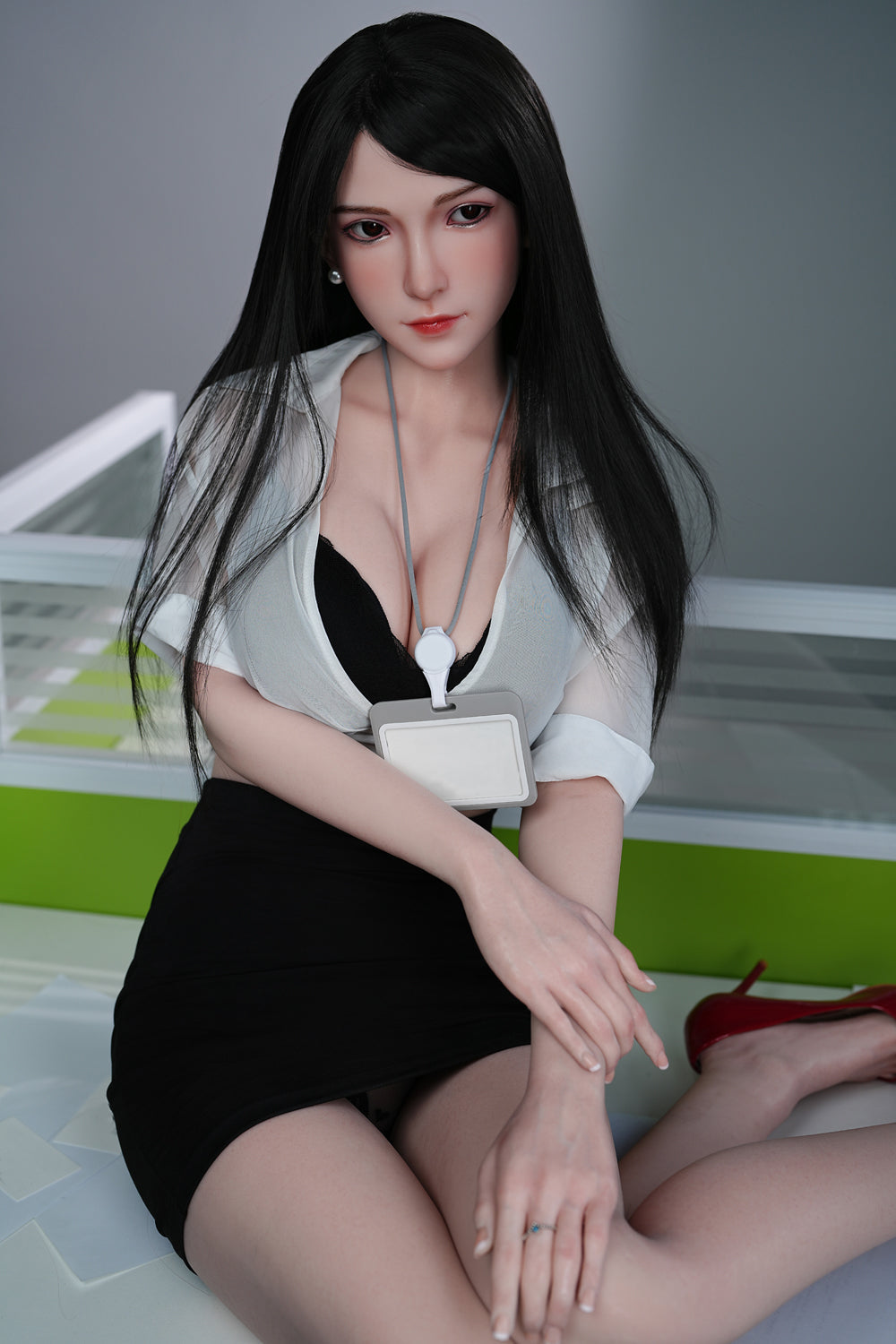 US In Stock - 160cm/5ft3 D-cup Silicone Head Sex Doll C26S - Tifa JX