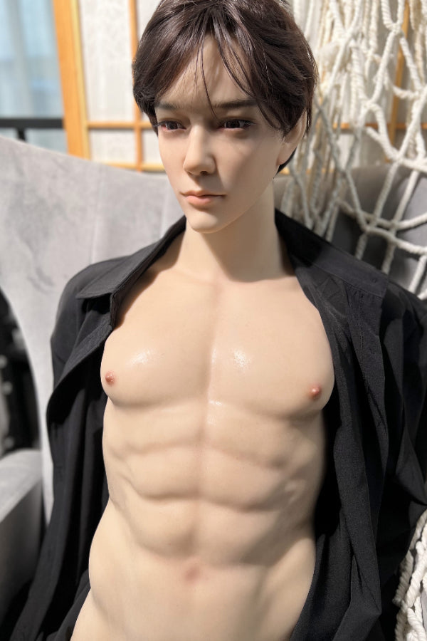 Muscular Silicone Head Male Sex Doll Torso - Kirin Realing