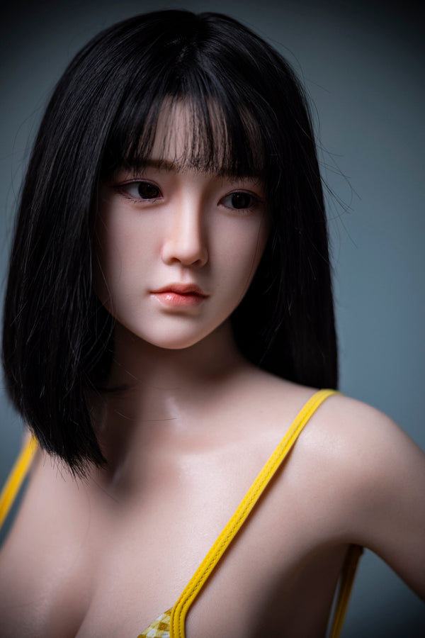 Eu In Stock 170cm 5ft7 D Cup Silicone Head Chinese Sex Doll With Short Black Hair C36s - D-cup Torso JX