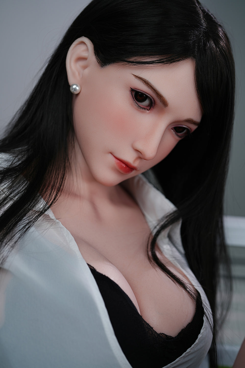 US In Stock - 160cm/5ft3 D-cup Silicone Head Sex Doll C26S - Tifa JX