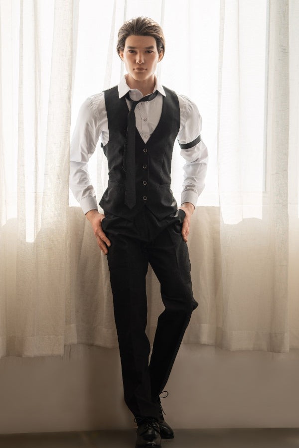 175cm/5ft9 Silicone Head Male Sex Doll - Regan Realing