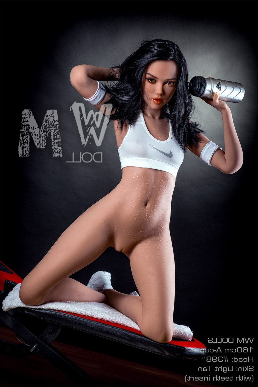 160cm/5ft3 A-Cup Beautiful Black Hair TPE Sex Doll with #398 Head WM