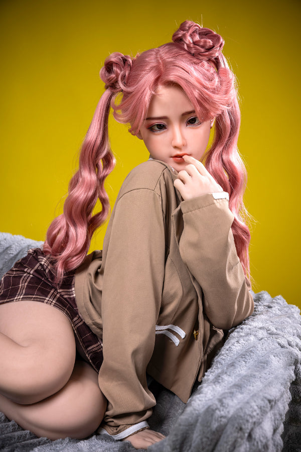 150cm/4ft11 D-cup Silicone Redhead Asian Sex Doll A62 - XLan JX
