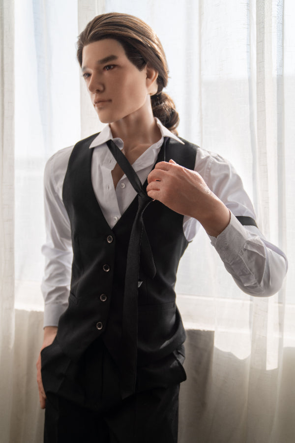 175cm/5ft9 Silicone Head Male Sex Doll - Regan Realing