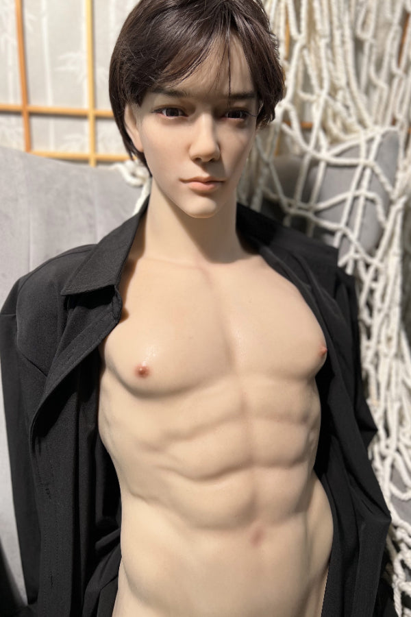 Muscular Silicone Head Male Sex Doll Torso - Kirin Realing