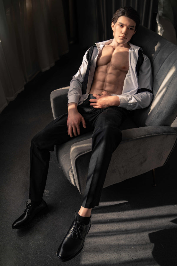 175cm/5ft9 Silicone Head Male Sex Doll - Regan Realing