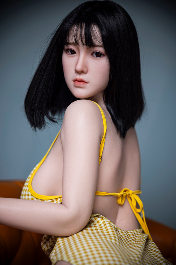 Eu In Stock 170cm 5ft7 D Cup Silicone Head Chinese Sex Doll With Short Black Hair C36s - D-cup Torso JX