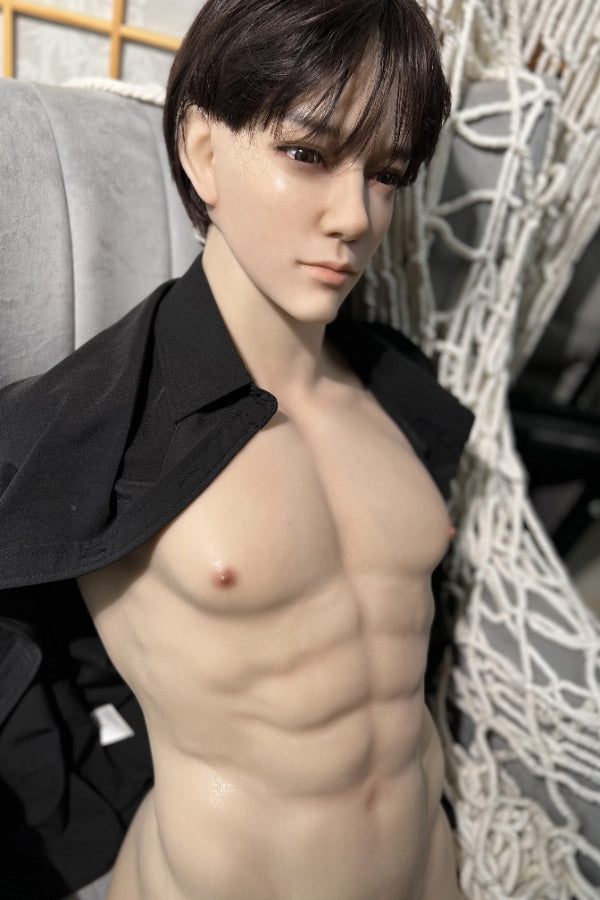 Muscular Silicone Head Male Sex Doll Torso - Kirin Realing