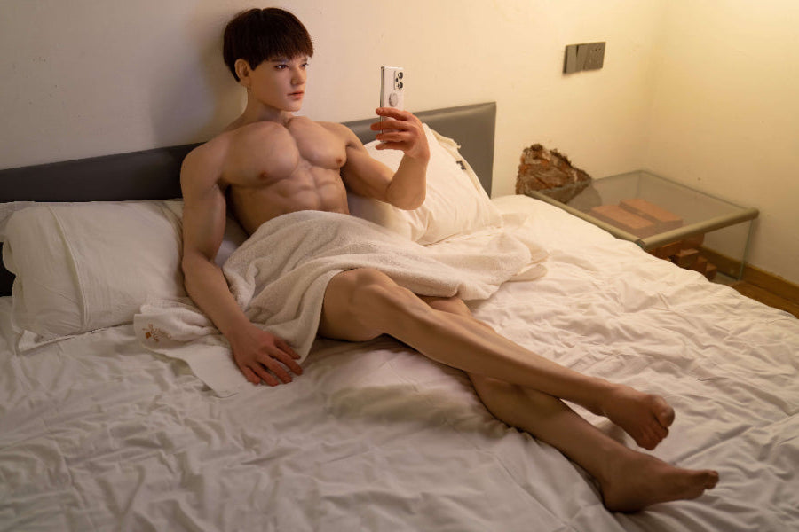 175cm/5ft9 Silicone Head Male Sex Doll - Leonardo Realing