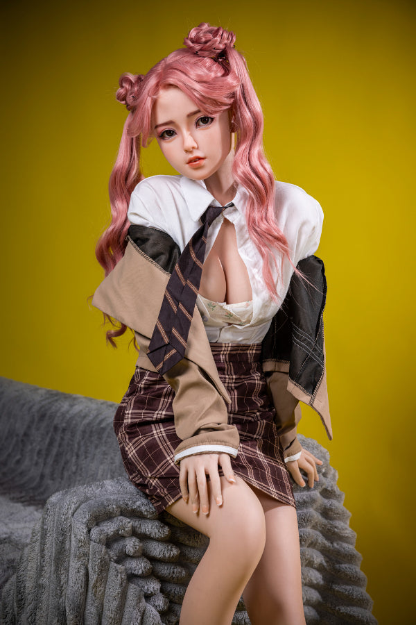 150cm/4ft11 D-cup Silicone Redhead Asian Sex Doll A62 - XLan JX