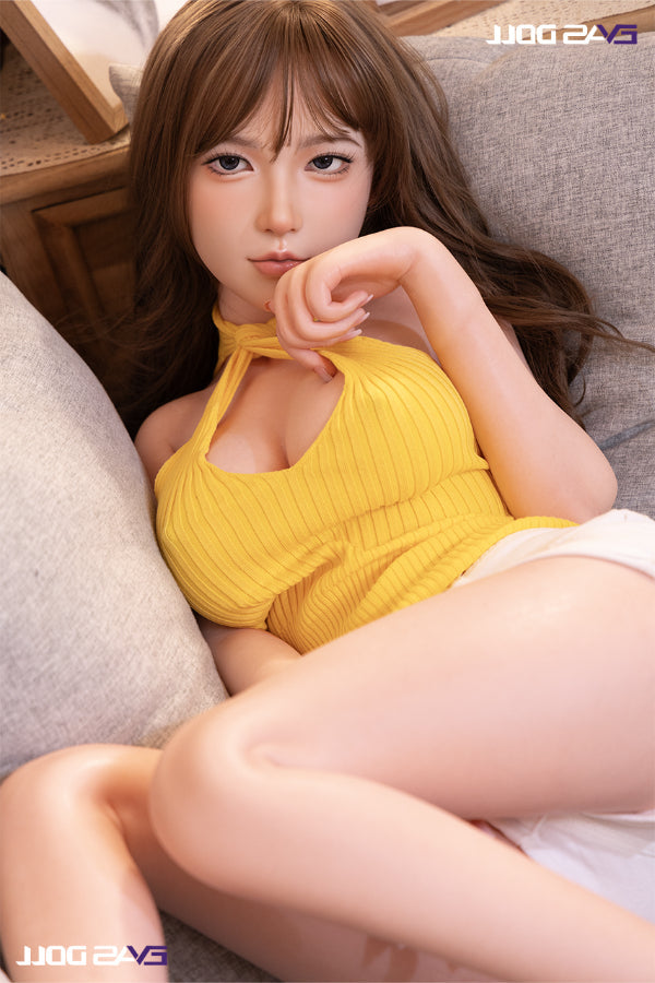 149cm 4ft10 E Cup Realistic Skin Texture Electronic Vibrating Vagina Silicone Sex Doll Yi Yi - B-cup Evas