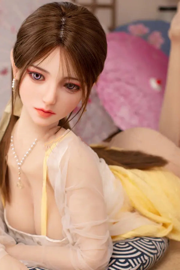 160cm/5ft3 D-cup Chinese Silicone Head Sex Doll - Wennie JX