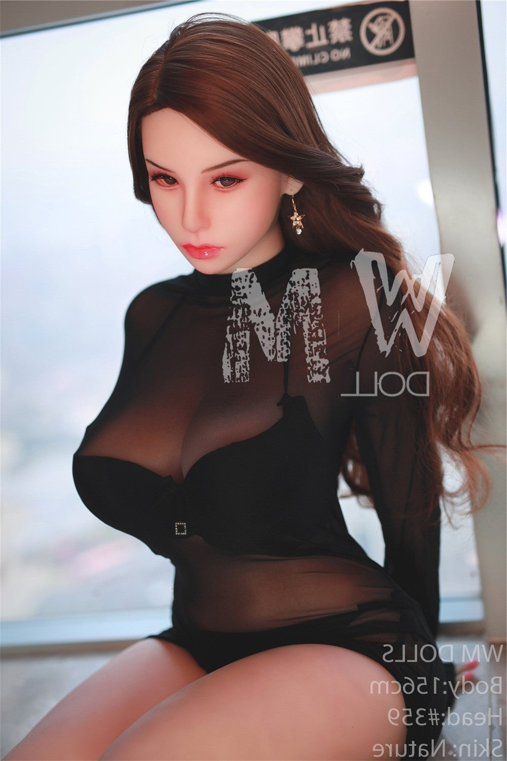 156cm/5ft1 H-Cup High Quality Big Booty TPE Sex Doll with #359 Head WM