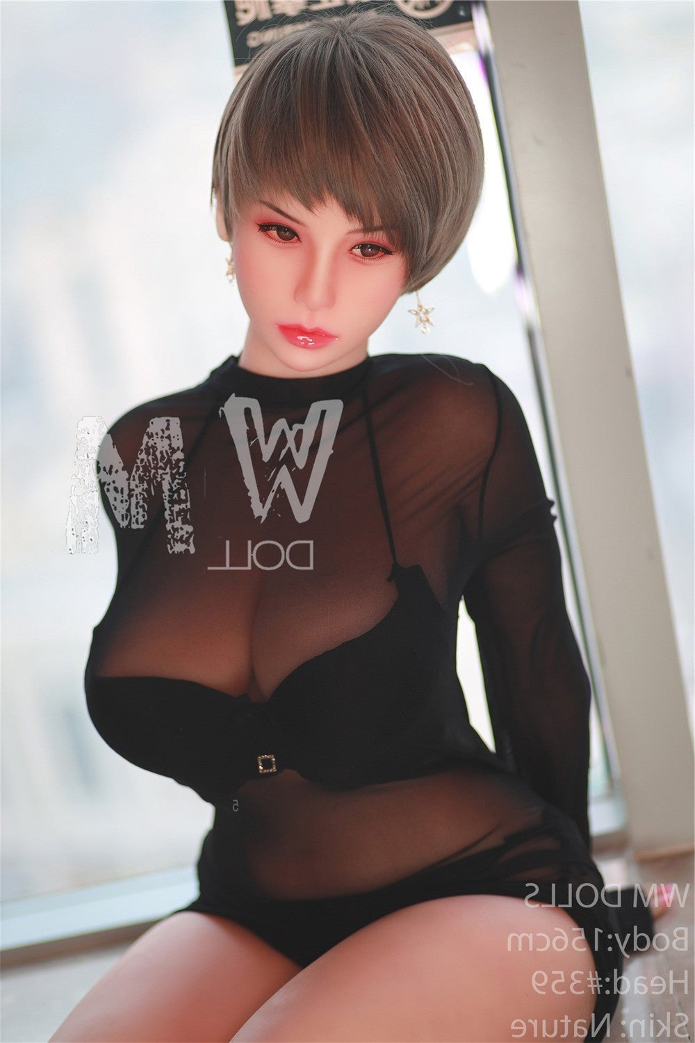 156cm/5ft1 H-Cup High Quality Big Booty TPE Sex Doll with #359 Head WM