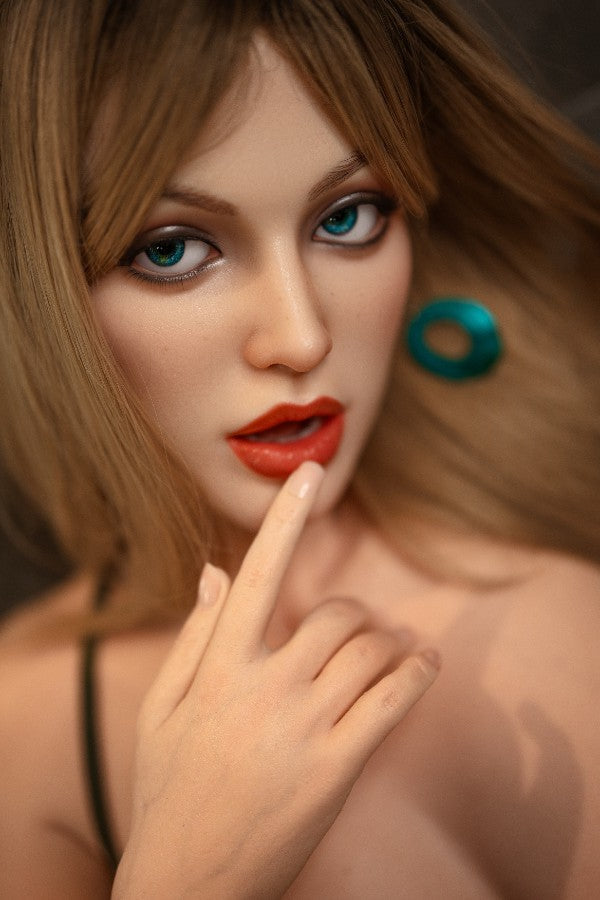 168cm/5ft6 G-cup Huge Breast Blonde Full Silicone Sex Doll - #469 Orange in