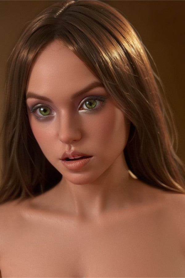 160cm/5ft3 D-cup Latina Cute Full Silicone Sex Doll – #665 Orange