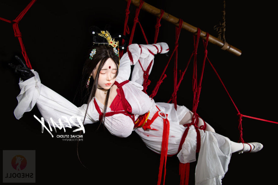 163cm/5ft4 H-cup Silicone Head Eyes Closed BDSM Sex Doll - Chuyue SHEDOLL