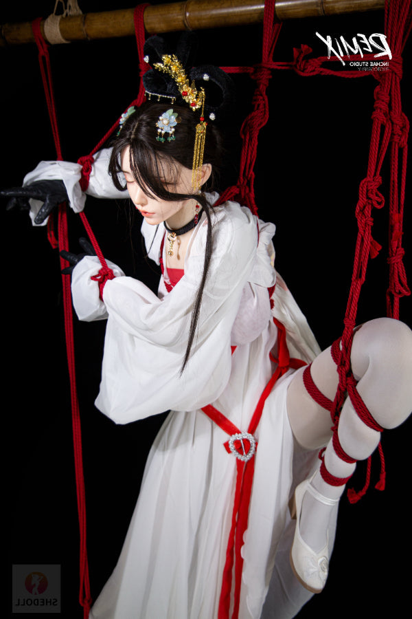 163cm/5ft4 H-cup Silicone Head Eyes Closed BDSM Sex Doll - Chuyue SHEDOLL