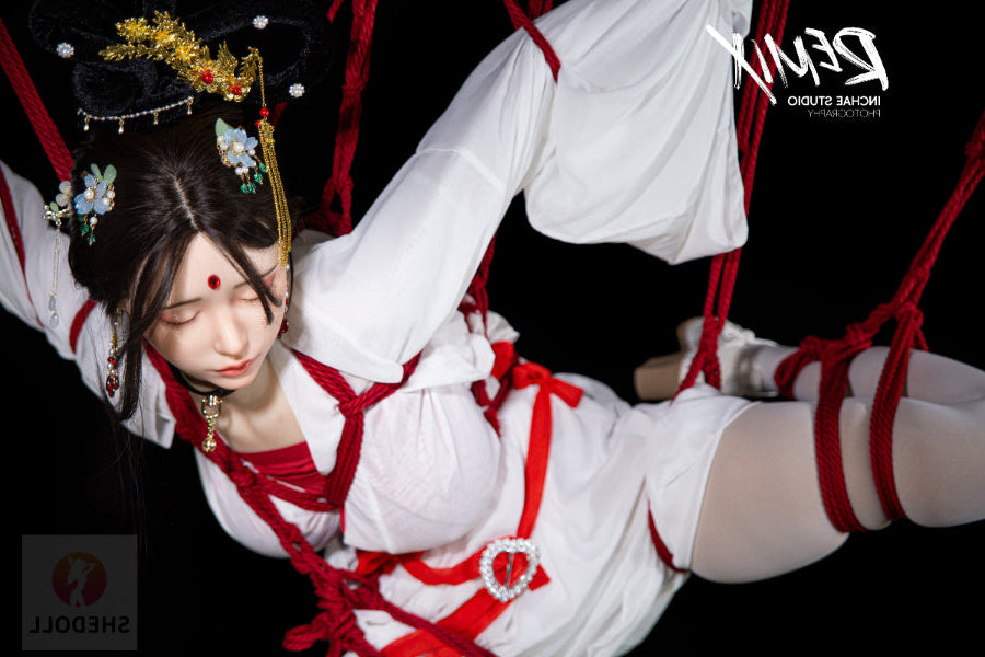 163cm/5ft4 H-cup Silicone Head Eyes Closed BDSM Sex Doll - Chuyue SHEDOLL