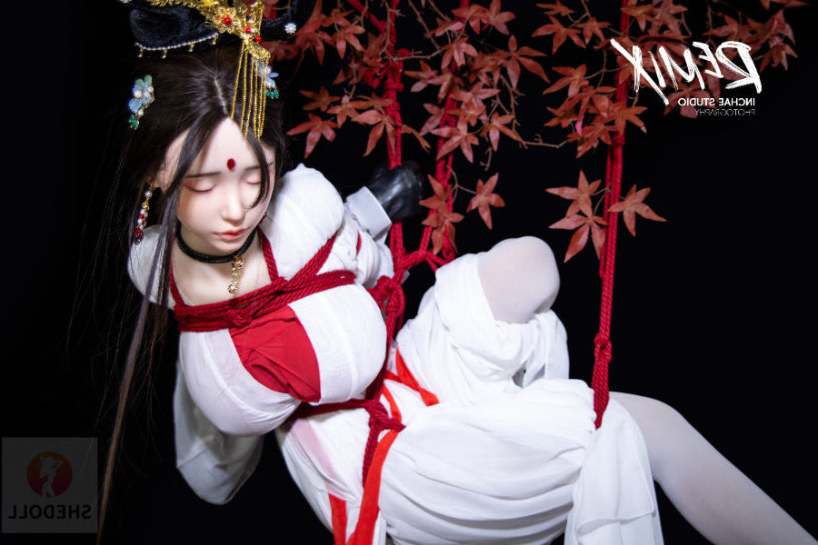 163cm/5ft4 H-cup Silicone Head Eyes Closed BDSM Sex Doll - Chuyue SHEDOLL