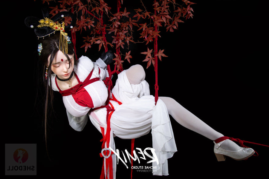 163cm/5ft4 H-cup Silicone Head Eyes Closed BDSM Sex Doll - Chuyue SHEDOLL