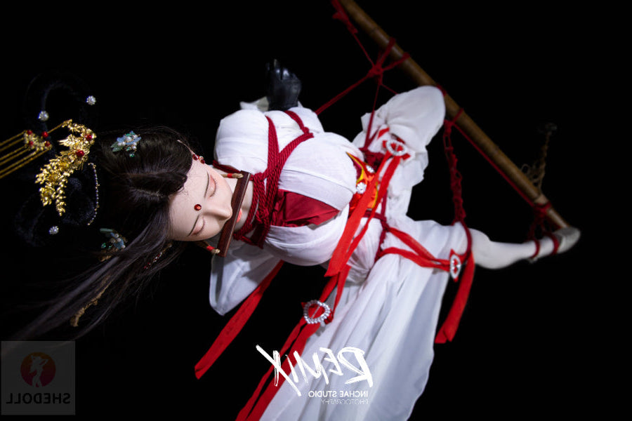 163cm/5ft4 H-cup Silicone Head Eyes Closed BDSM Sex Doll - Chuyue SHEDOLL