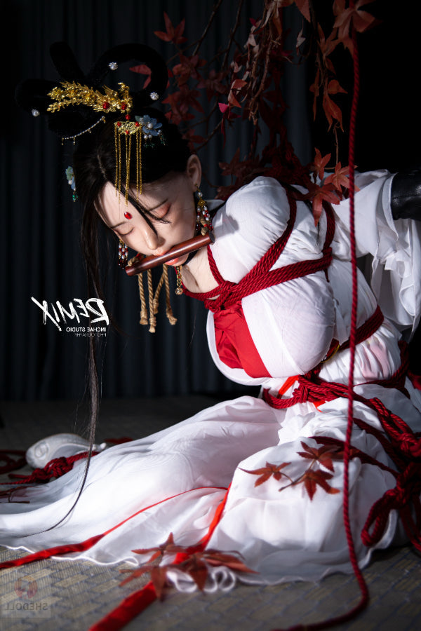 163cm/5ft4 H-cup Silicone Head Eyes Closed BDSM Sex Doll - Chuyue SHEDOLL