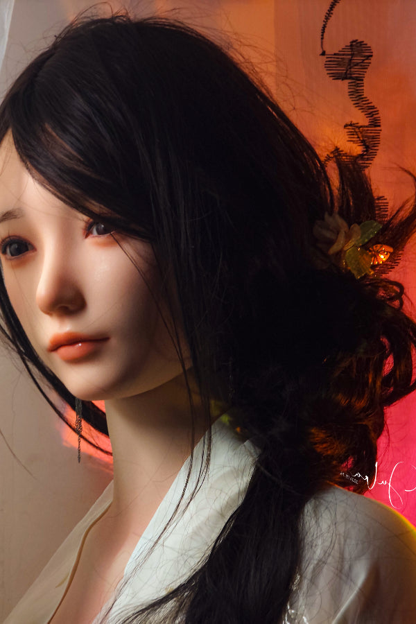 163cm/5ft4 H-cup Silicone Head Love Doll - Achu SHEDOLL