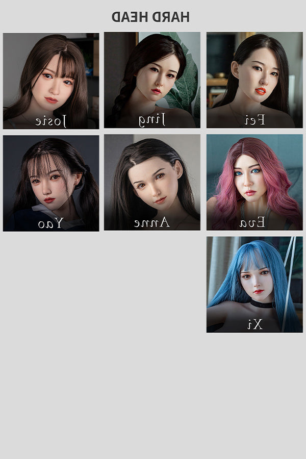 Fanreal Doll Head - F-cup Silicone