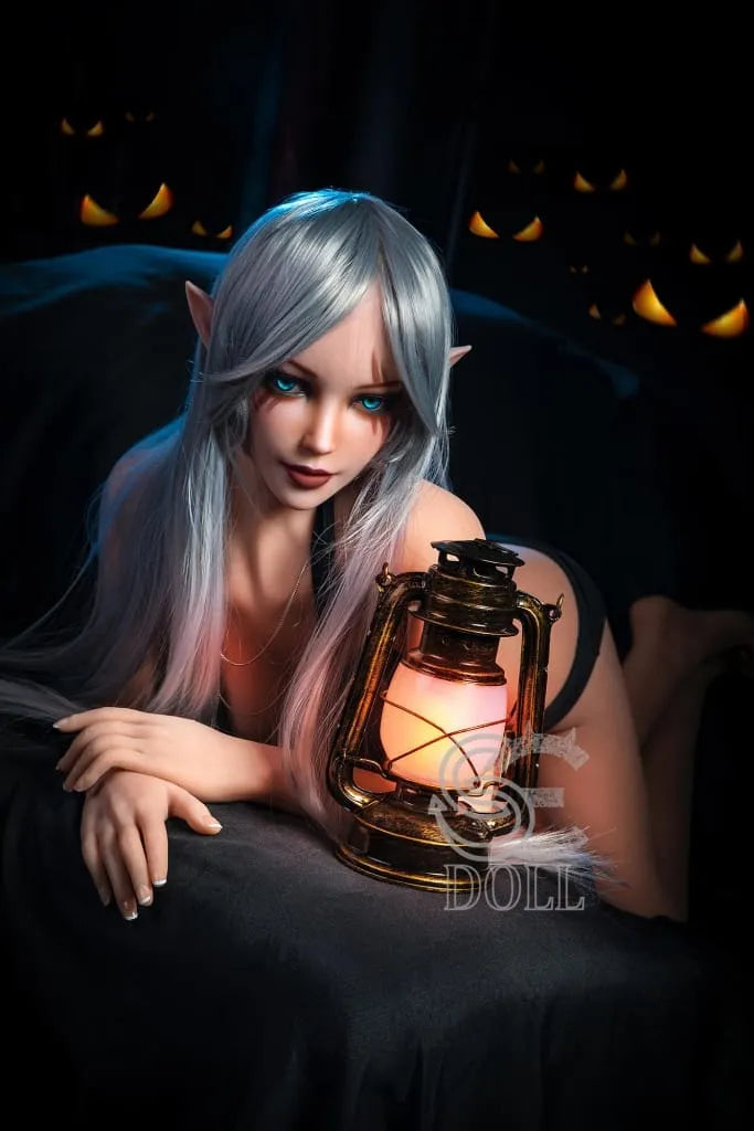 Elsa - 150cm / 4ft11 E-Breasts TPE Sex Dolls Model Props (NO.2184)