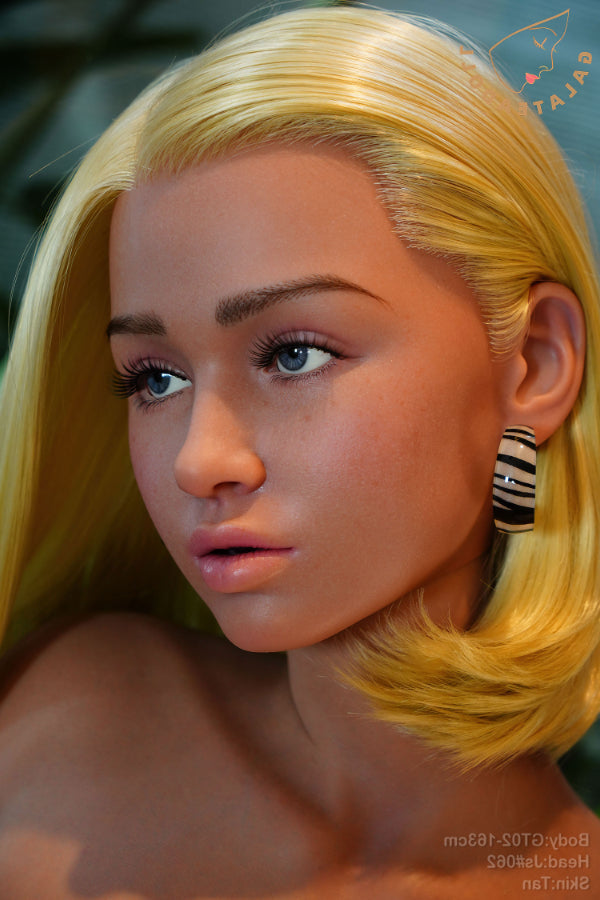 Us In Stock 163cm 5ft4 E Cup Real Skin Texture Silicone Sex Doll Js062 Tan - E-cup Torso Galatea