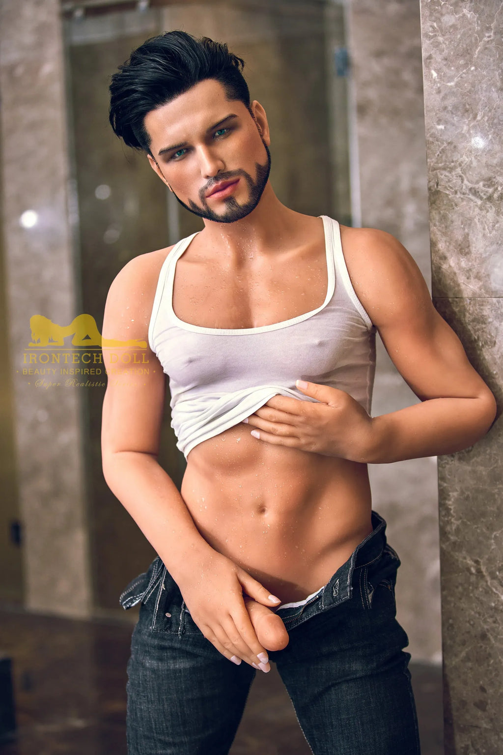 IronTech | Kev - 5Ft 4/162cm Male Sex Doll With Silicone Head