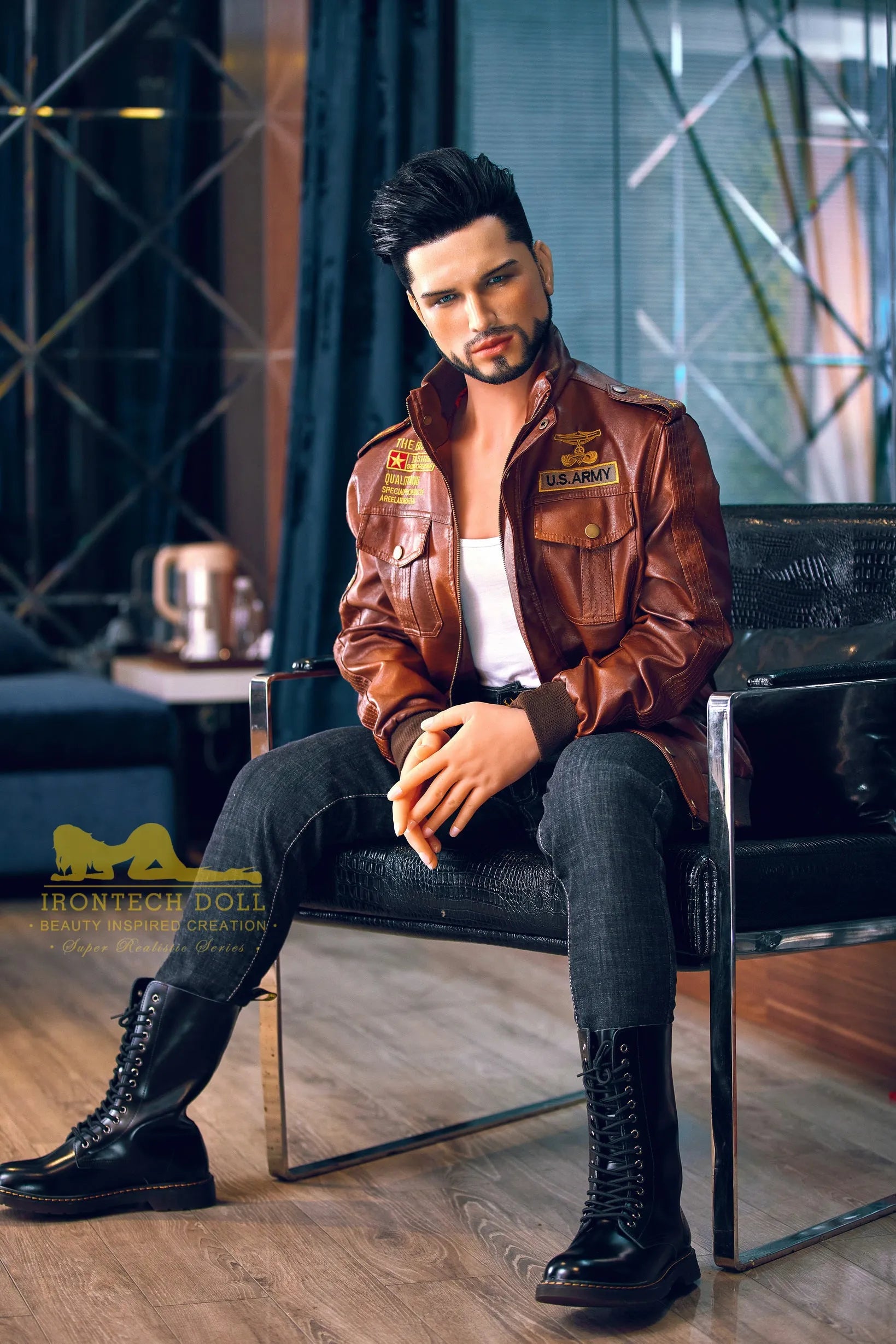 IronTech | Kev - 5Ft 4/162cm Male Sex Doll With Silicone Head