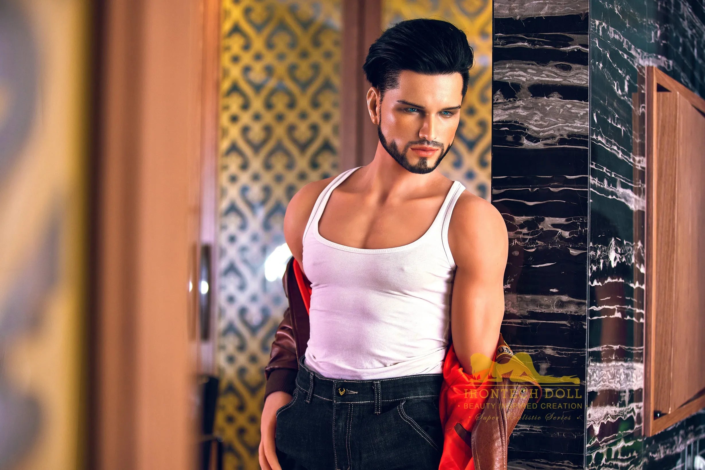 IronTech | Kev - 5Ft 4/162cm Male Sex Doll With Silicone Head