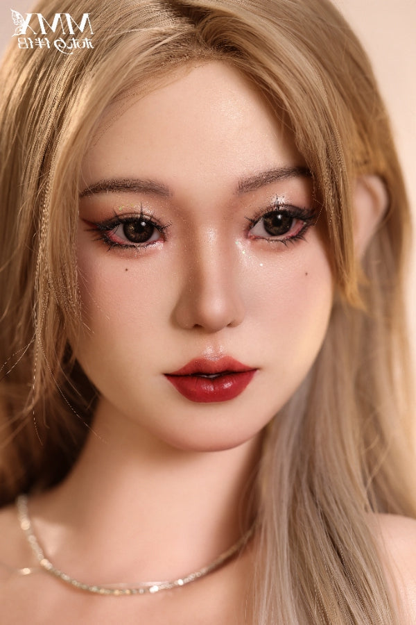 163cm/5ft4 A-Cup Full Silicone Blonde Sex Doll - MengFan MMX