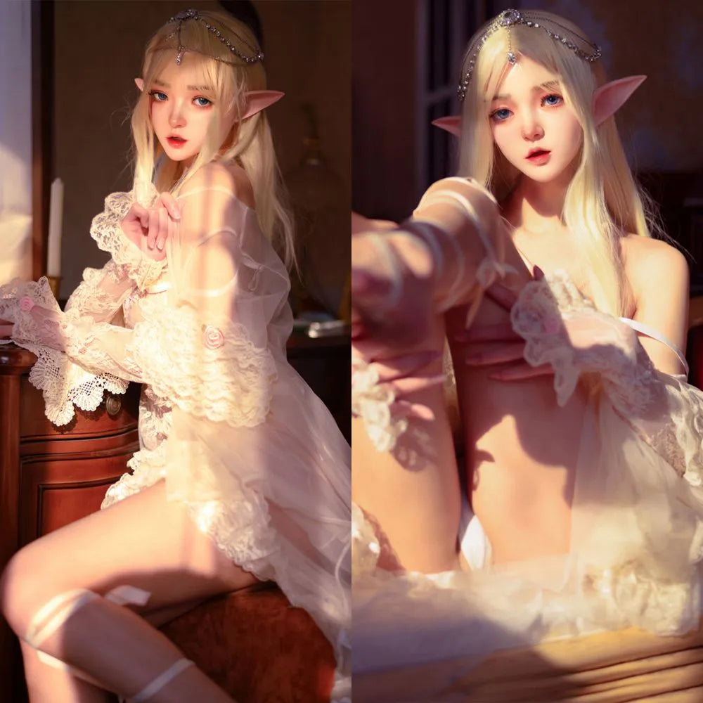 SY Doll | 150cm/4ft9 Elf Ears Movable Jaws Silicone Sex Doll - Monica