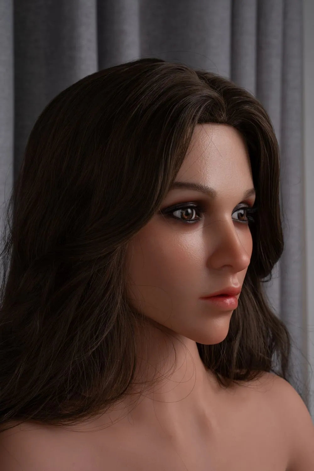ZELEX? 168cm (5.5') GE106#-1 E-Breasts Silicone Head+TPE Body (NO.2844)