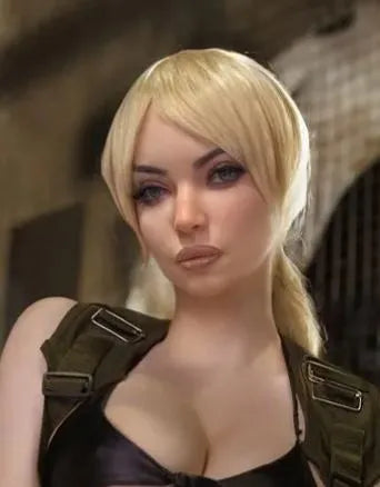 Jima - 152cm (4ft 12) Teacher Style Realistic Sex Doll With Blonde Curly Hair