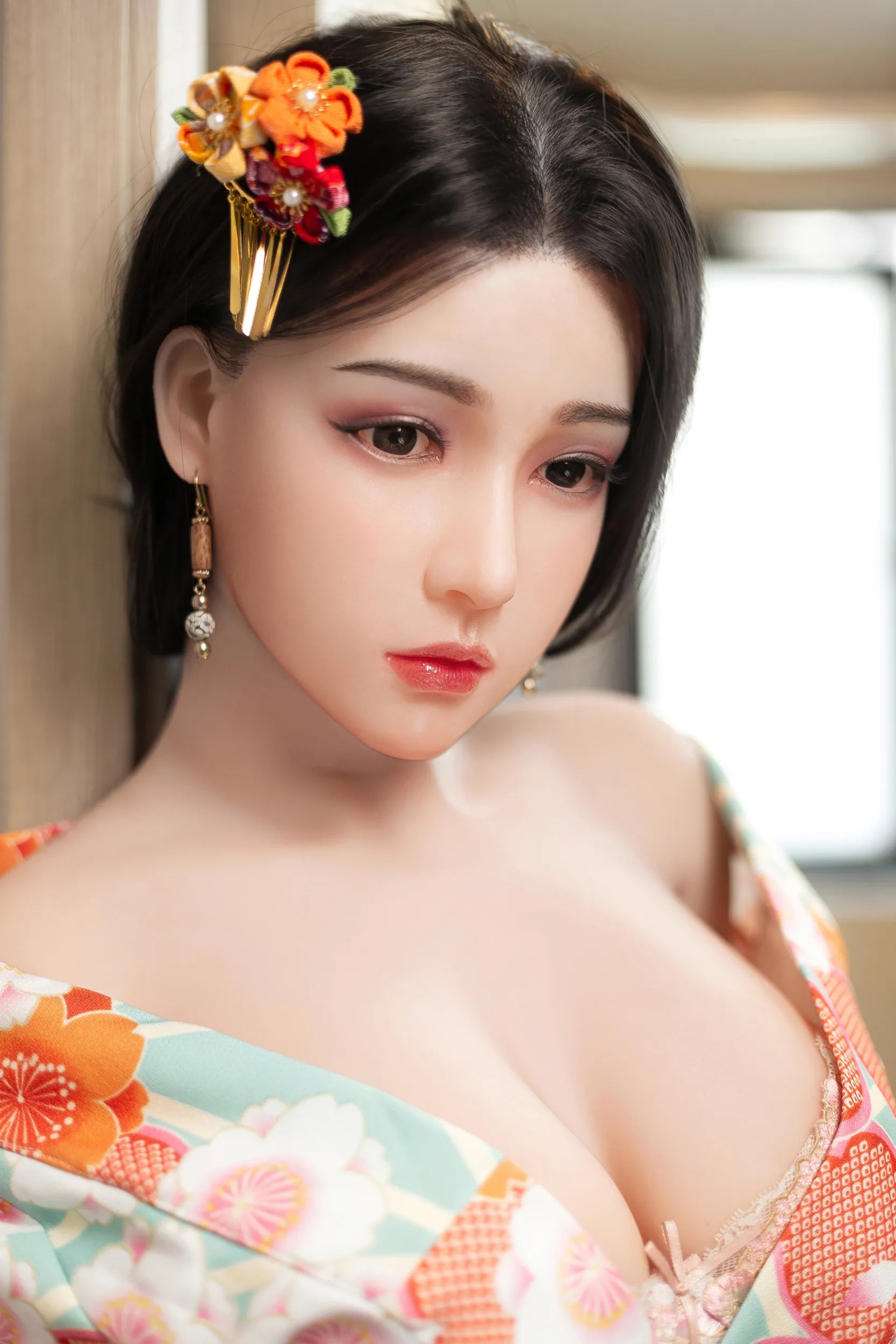 AIBEI | 158cm/5ft2 Medium Breast Silicone Head Doll - Nicole