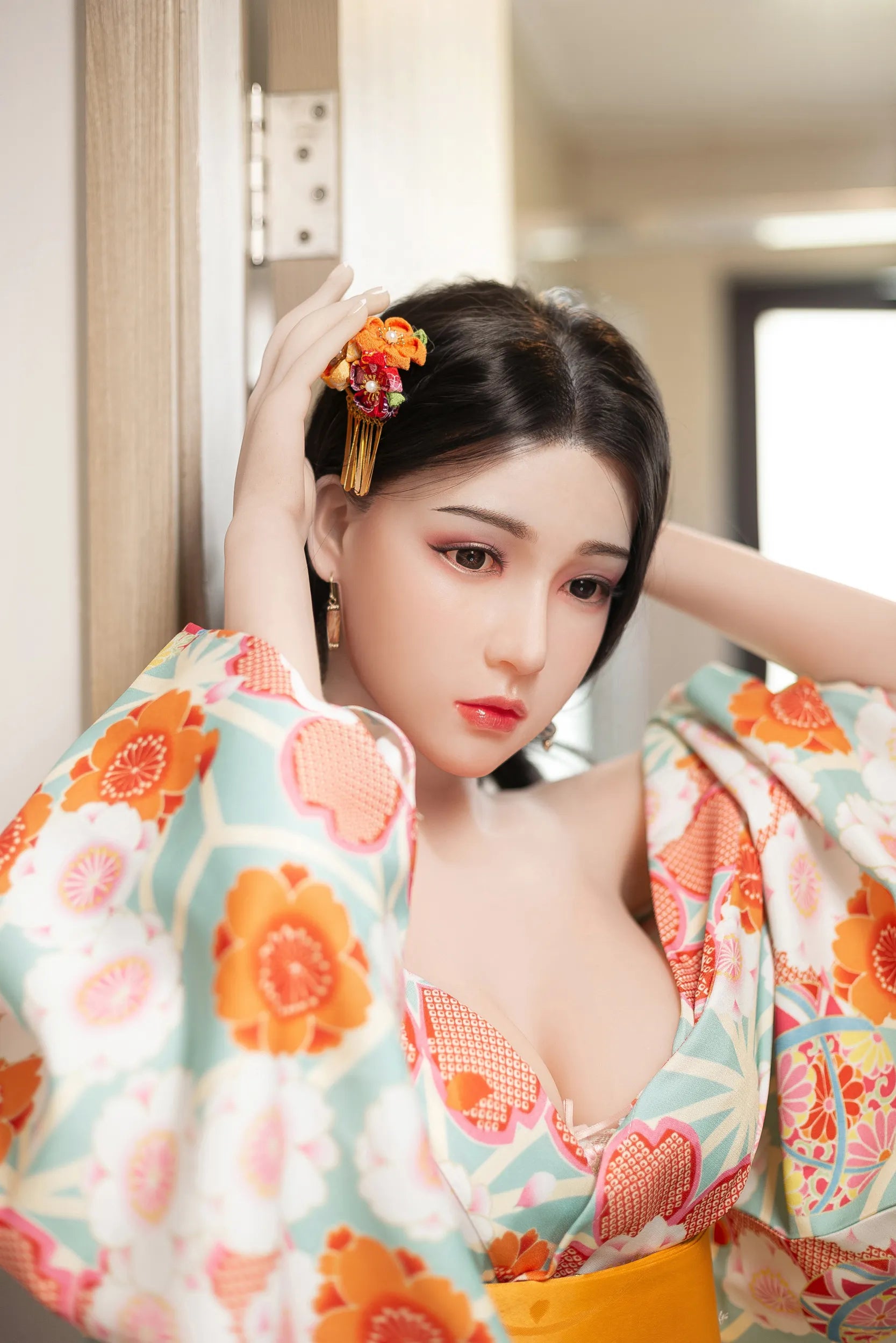 AIBEI | 158cm/5ft2 Medium Breast Silicone Head Doll - Nicole