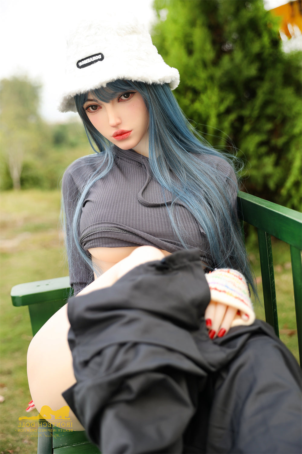 159cm/5ft3 F-Cup Big Boobs TPE Sex Doll with S41 Silicone Head Irontech