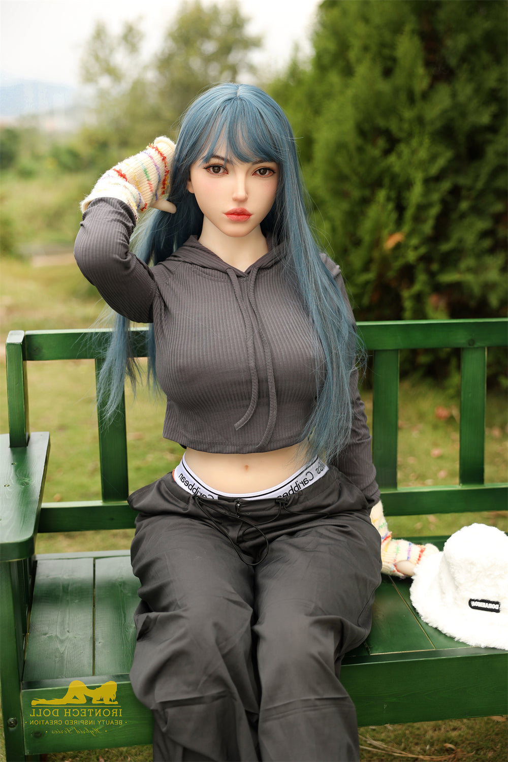 159cm/5ft3 F-Cup Big Boobs TPE Sex Doll with S41 Silicone Head Irontech